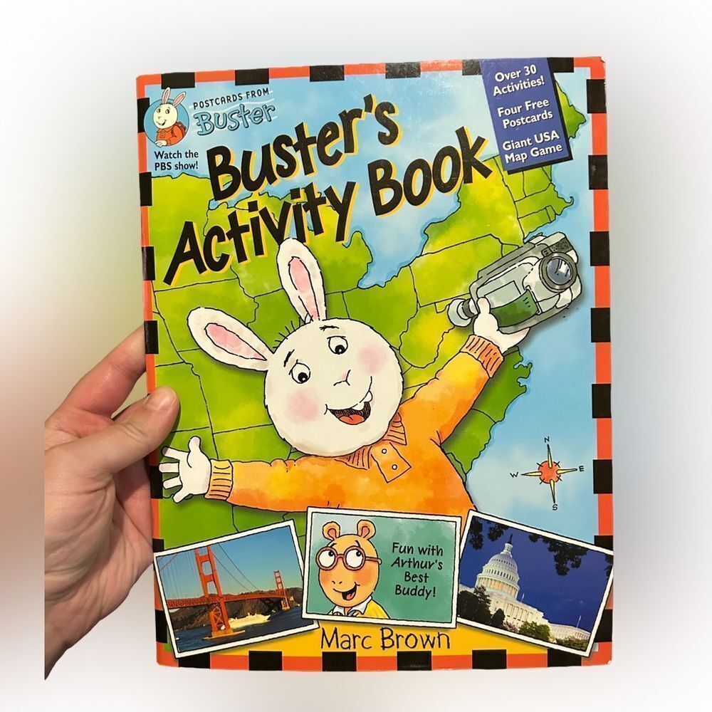BUSTER'S ACTIVITY BOOK (POSTCARDS FROM BUSTER) By Marc Brown Rare Brand New